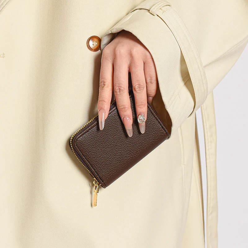 Premium Leather Zipper Wallet