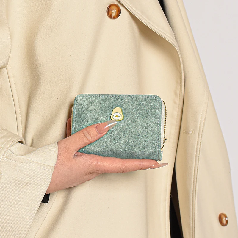 Playful Animal-Themed Zippered Wallet
