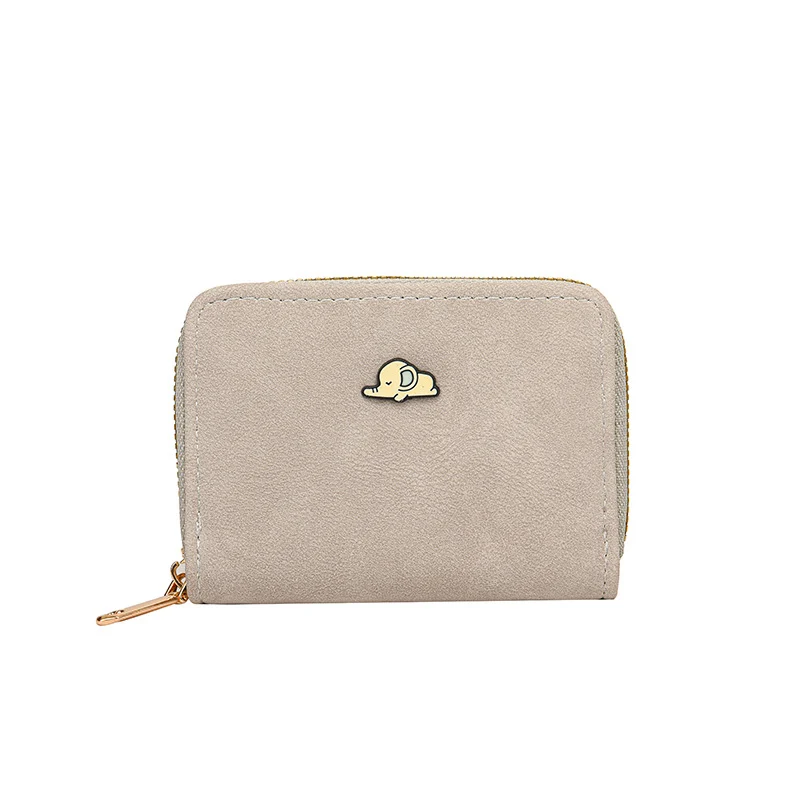 Playful Animal-Themed Zippered Wallet