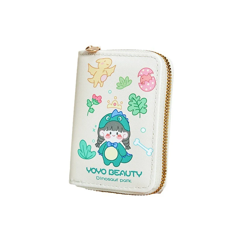 Fun Cartoon Print Zipper Wallet