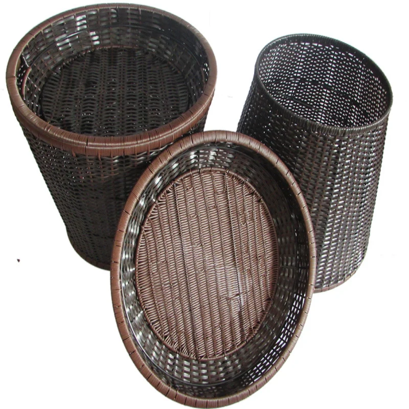 Handcrafted Wicker Storage Baskets Set Stornfield