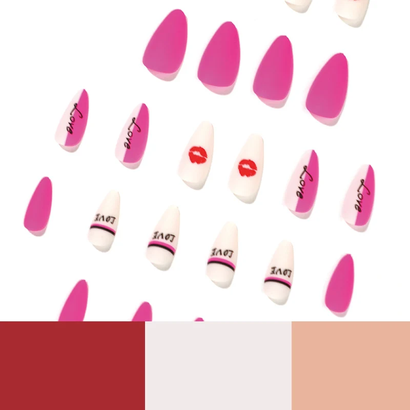 Kunstvolle Nagelkunst mit Herzmotiven und kreativen Akzenten Karnz