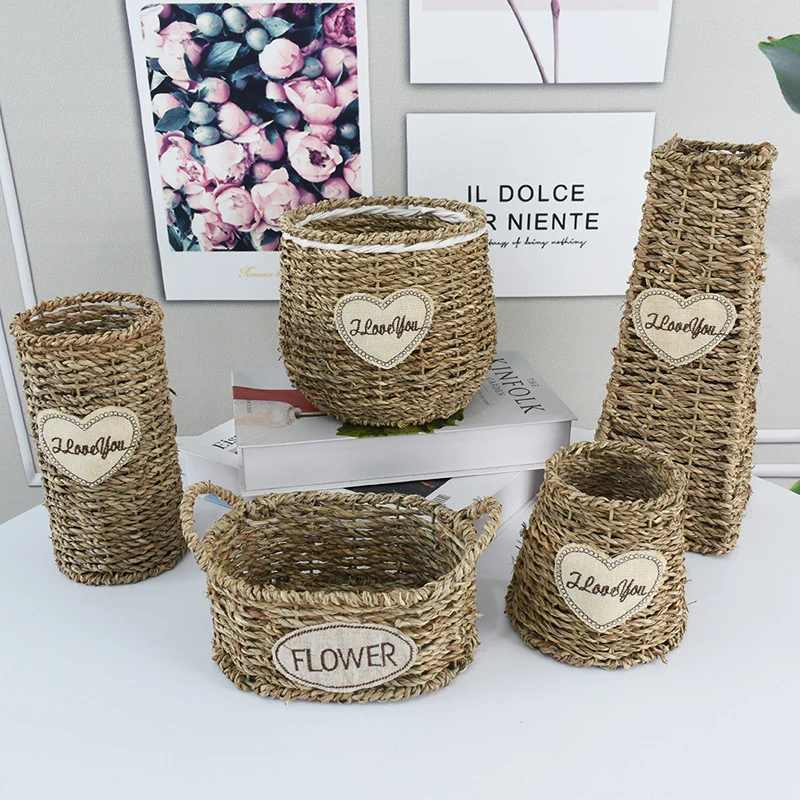 Handcrafted Natural Woven Storage Basket Stornfield
