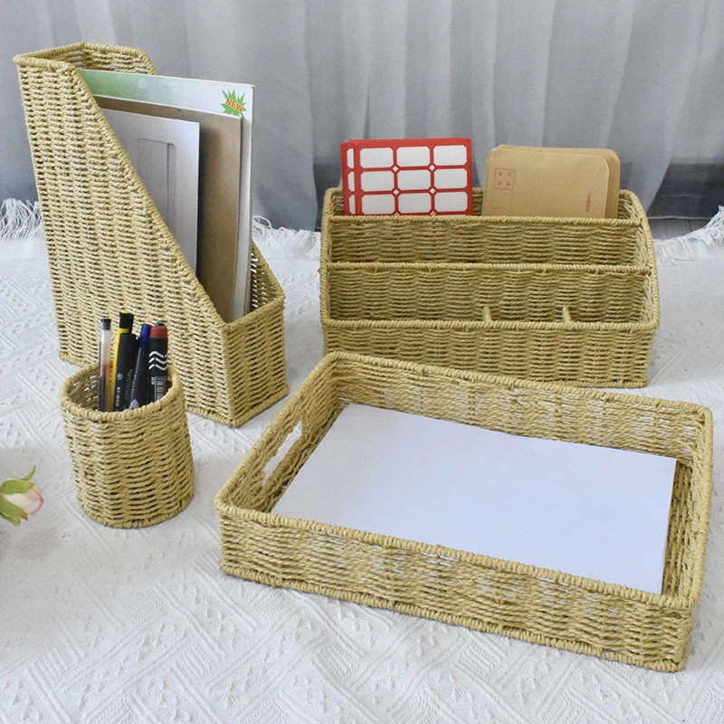 Elegant Woven Storage Tray Stornfield