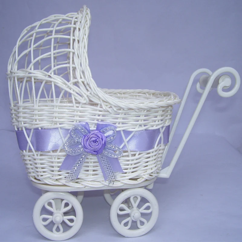Decorative Wicker Doll Pram Stornfield