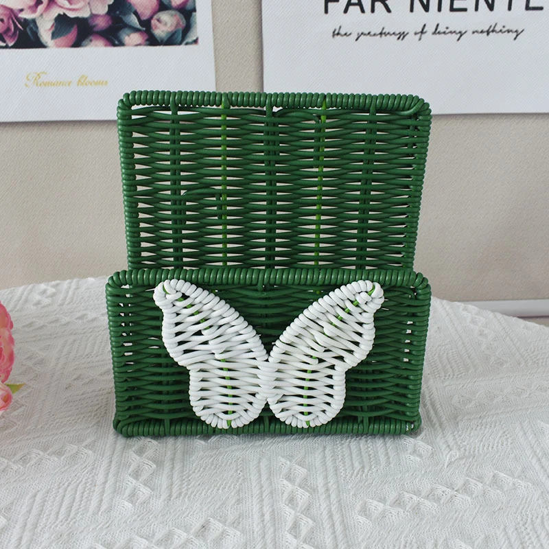 Decorative Butterfly Woven Storage Basket Stornfield