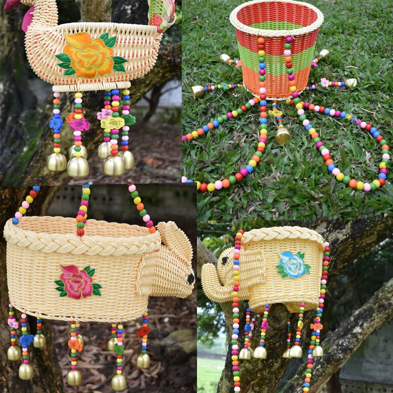 Decorative Animal-Shaped Woven Hanging Basket Stornfield