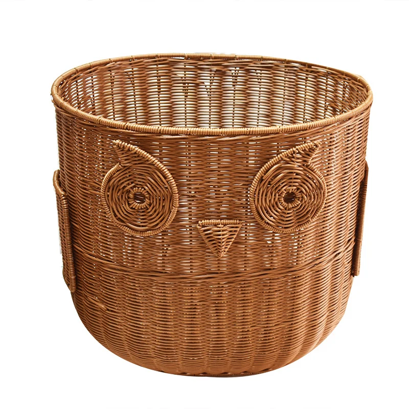 Cute Owl-Shaped Woven Storage Basket Stornfield