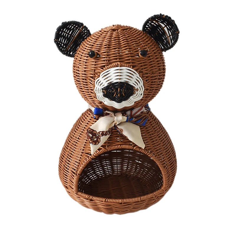 Cute Bear-Shaped Decorative Storage Basket Stornfield