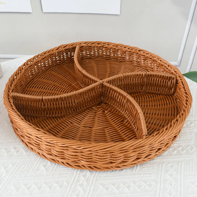 Artisan Woven Round Storage Tray Stornfield