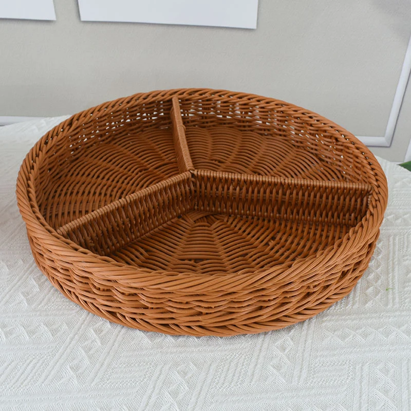 Artisan Woven Round Storage Tray Stornfield