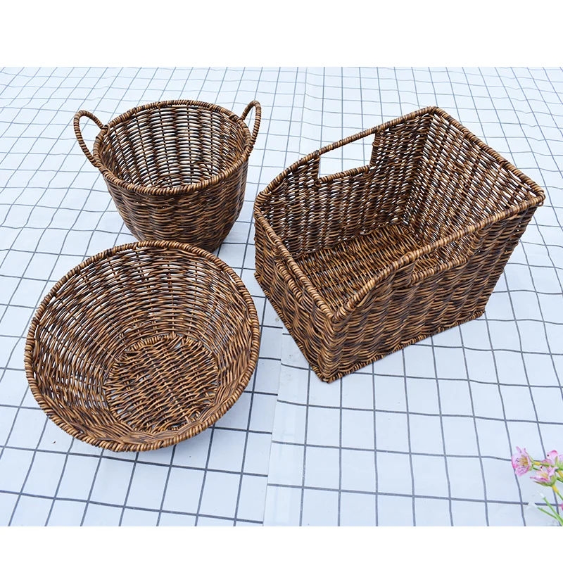 Artisan Woven Round Storage Basket Stornfield