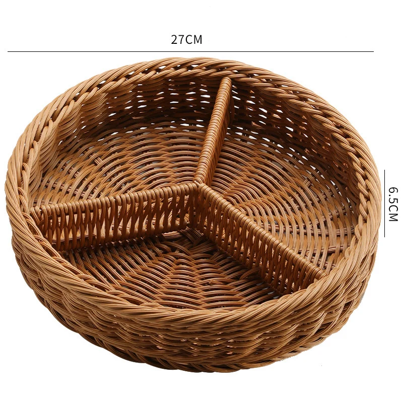 Multi-Sectional Woven Storage Basket Stornfield