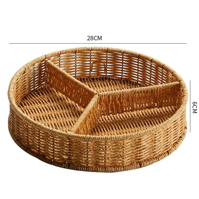 Multi-Sectional Woven Storage Basket Stornfield