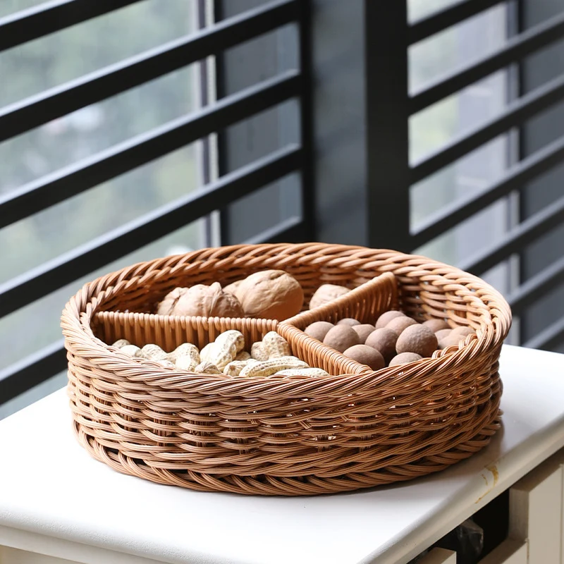 Multi-Compartment Woven Serving Tray Stornfield