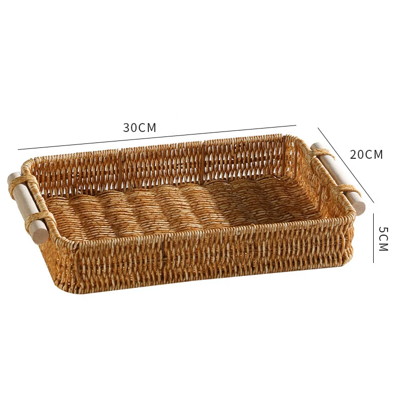 Handwoven Decorative Serving Tray Stornfield