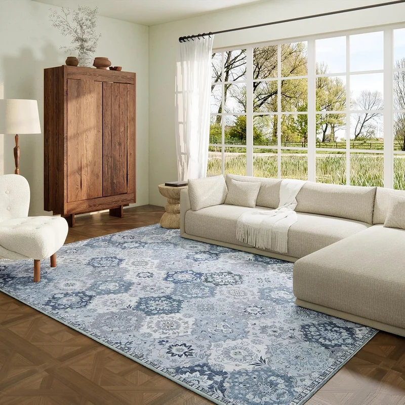 Vintage Floral Area Rug