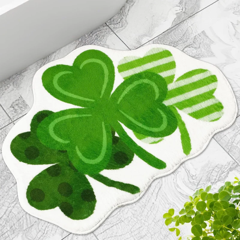 St. Patrick's Day Themed Plush Bath Mat