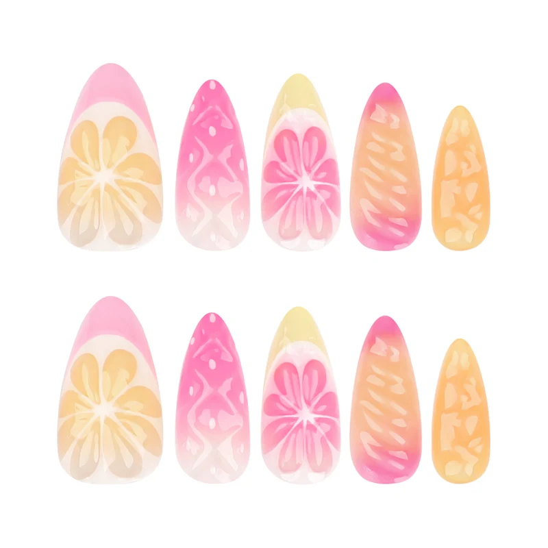 Kunstvolle Nagelkunst mit fruchtigen Designs Karnz