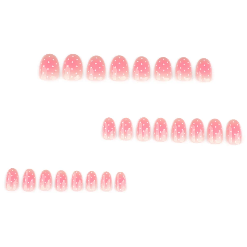 Kunstvolle Nagelkunst im sanften Ombre-Look mit Punkten Karnz