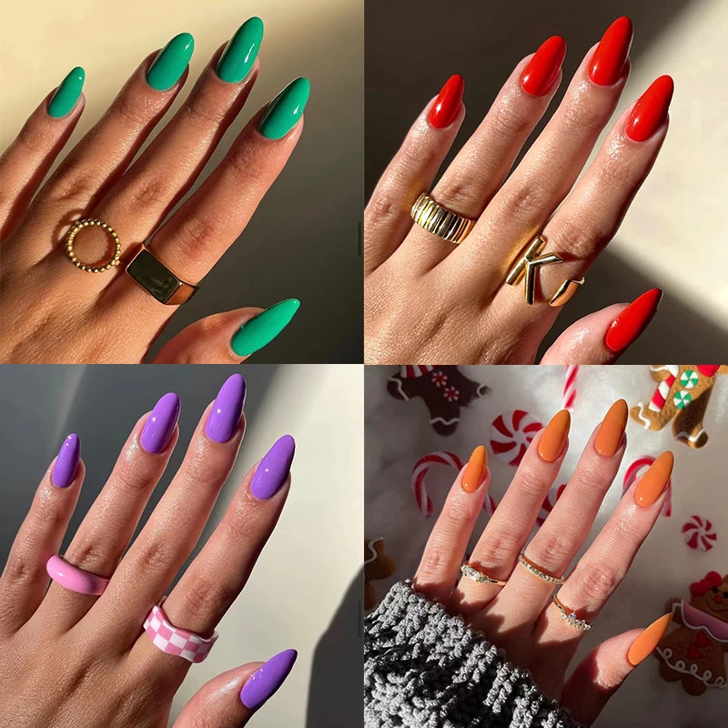 Kunstvolle Nageldesigns mit mattem Finish und elegantem Stiletto Karnz