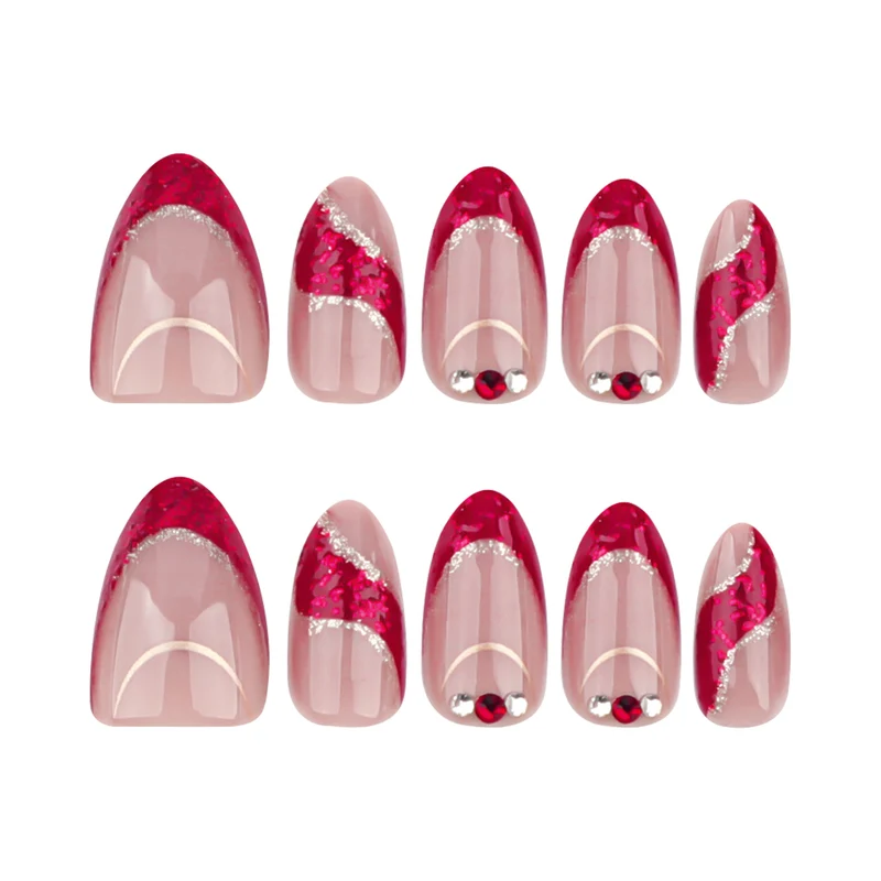 Kunstvolle Nageldesigns mit funkelnden Akzenten und Ombré-Effekten Karnz