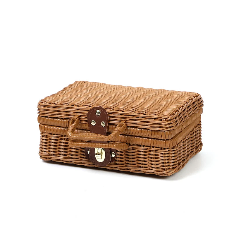 Rustic Woven Storage Basket Stornfield