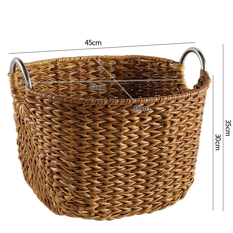 Rustic Woven Laundry Hamper Stornfield