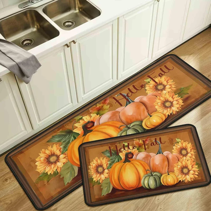 Seasonal Decorative Kitchen Mat Set