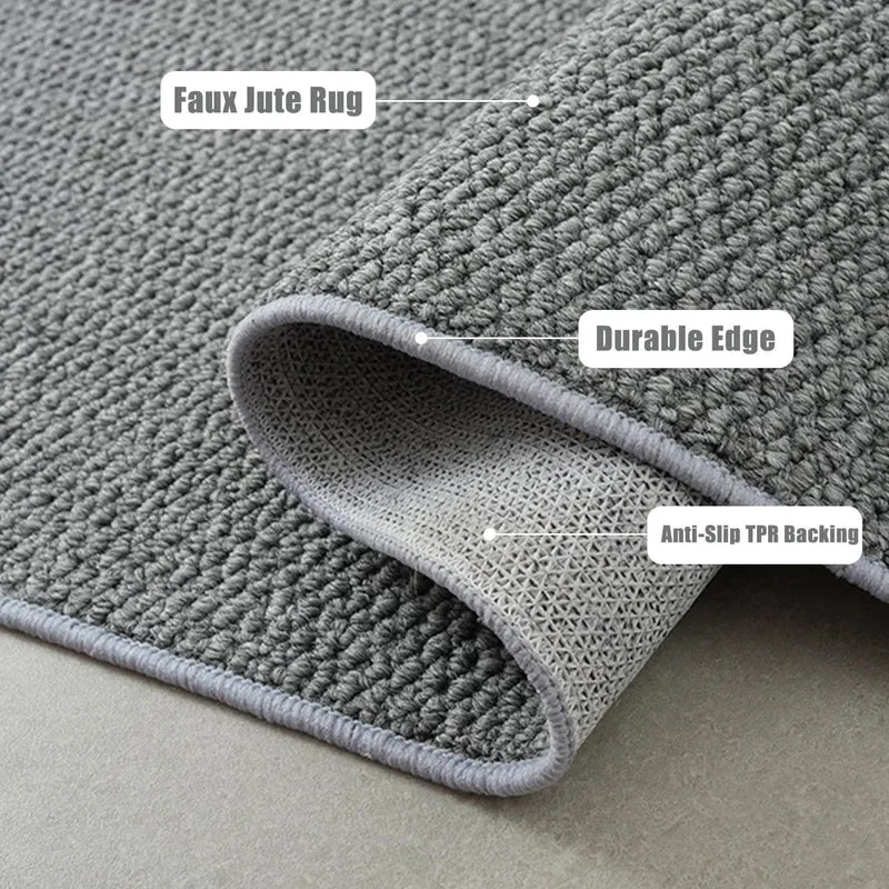 Round Natural Fiber Area Rug