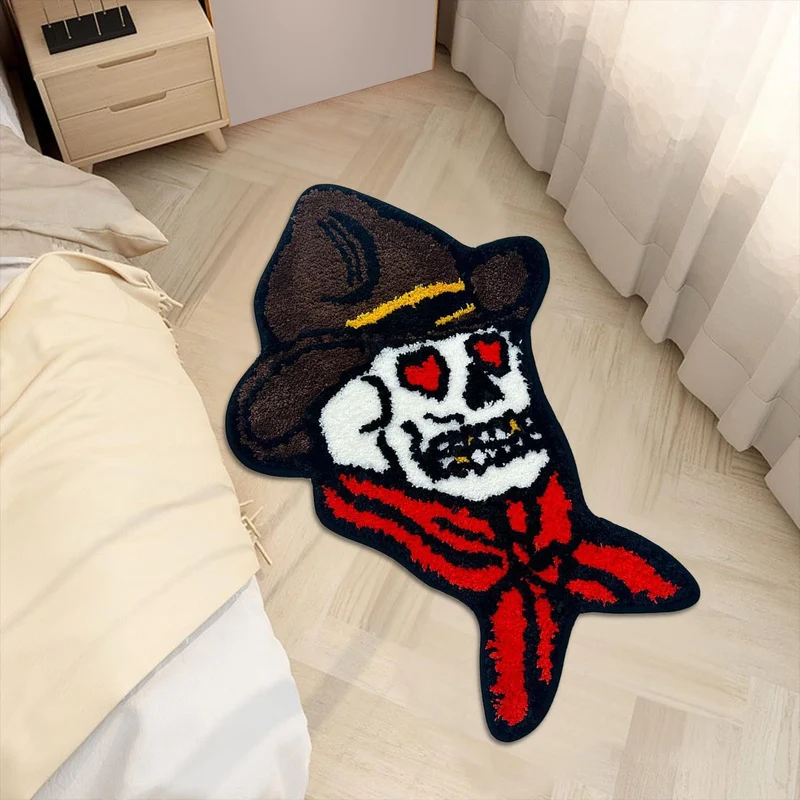 Pumpkin-Shaped Plush Area Mat