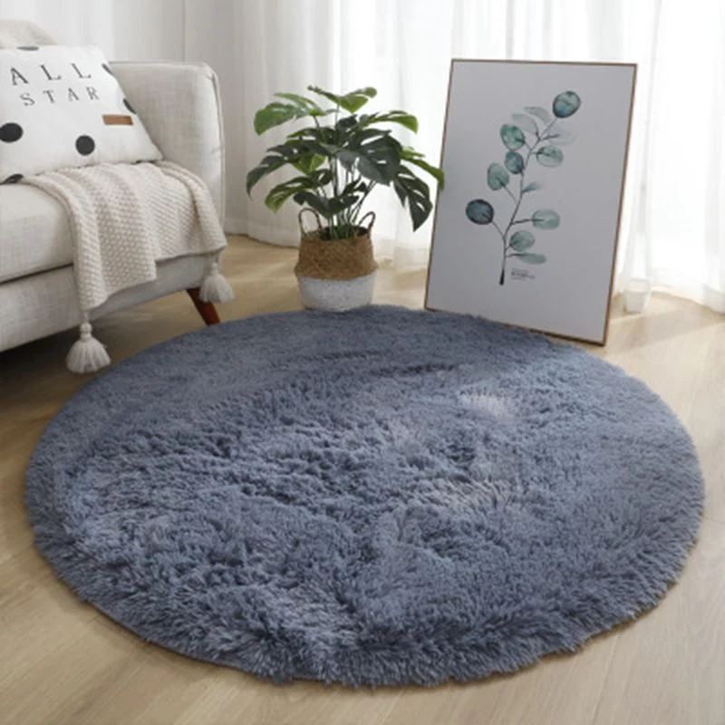 Plush Round Area Rug