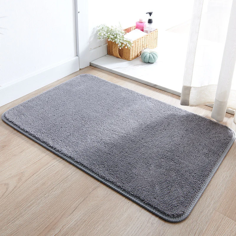 Plush Bathroom Floor Mat