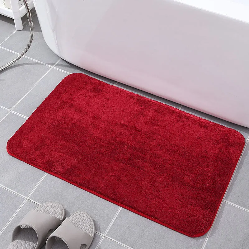 Plush Bathroom Floor Mat