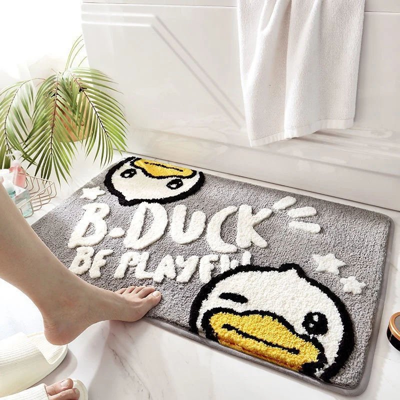 Playful Duck-Themed Bath Mat