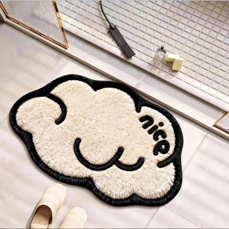 Nautical-Themed Plush Bath Mat
