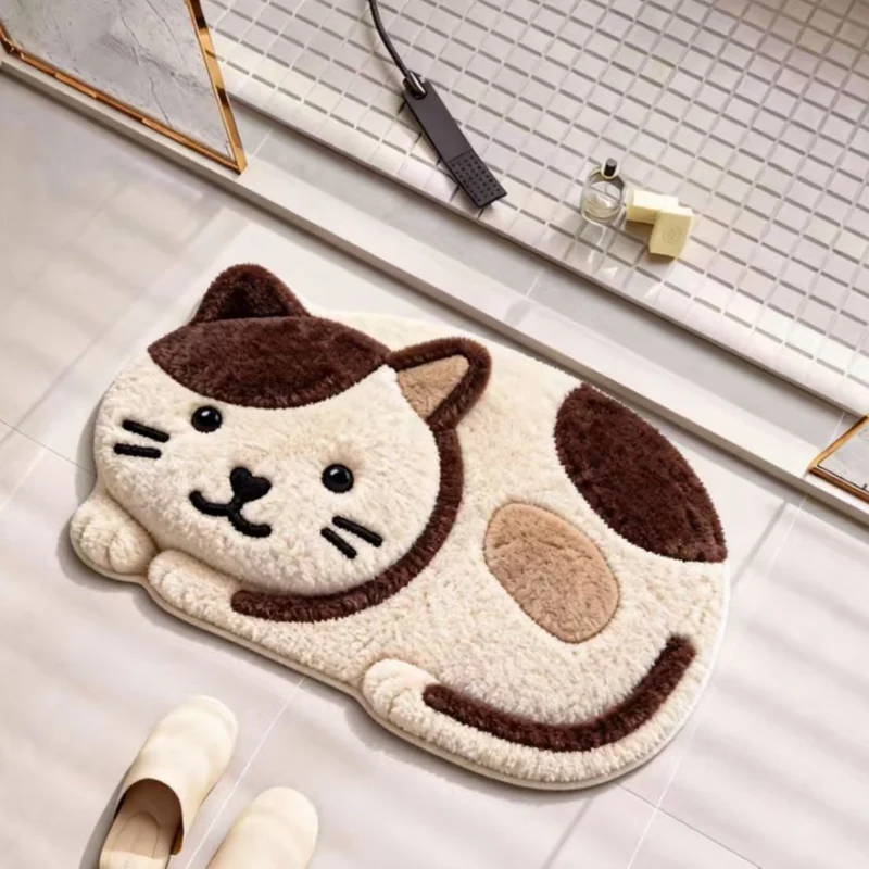 Nautical-Themed Plush Bath Mat