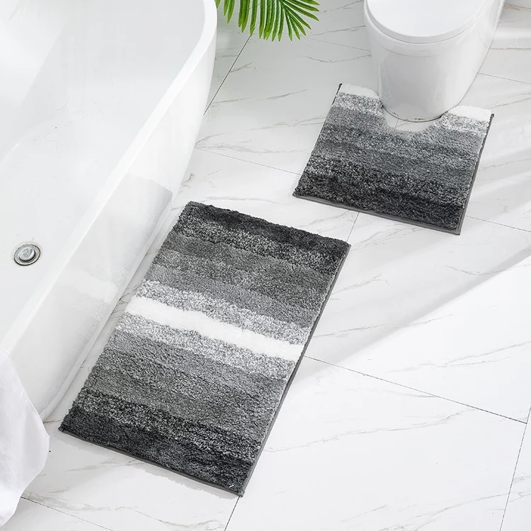 Luxurious Microfiber Bathroom Mat Set