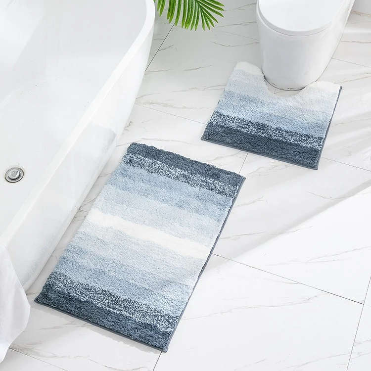 Luxurious Microfiber Bathroom Mat Set