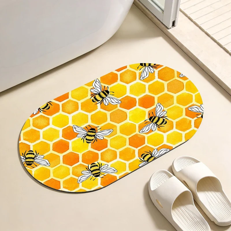 Leopard Print Bathroom Mat