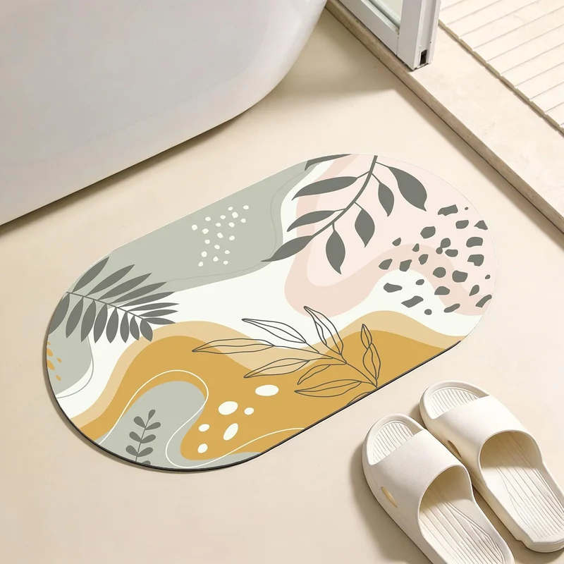 Leopard Print Bathroom Mat
