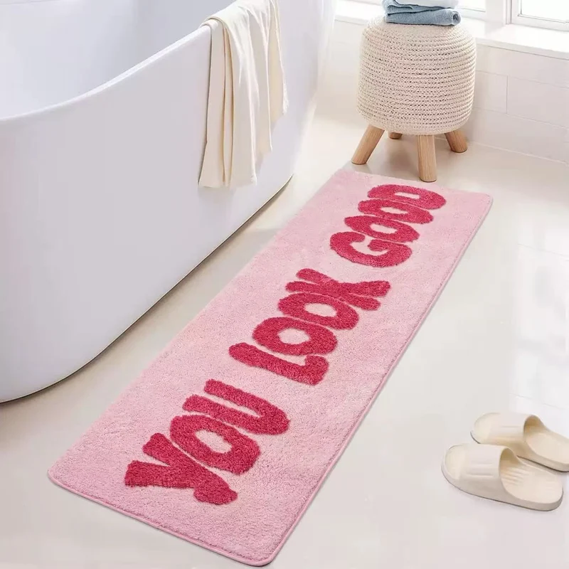 Inspirational Message Bath Mat