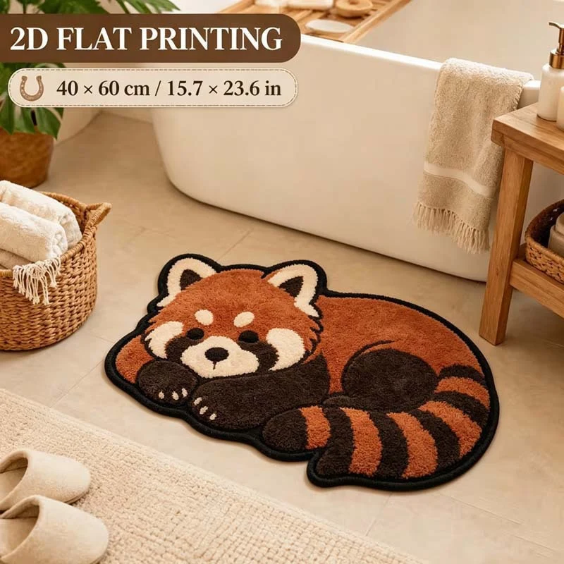 Horse-Themed Plush Bath Mat