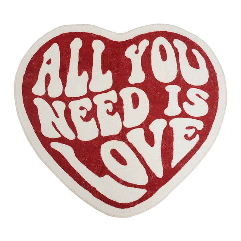 Heart-Shaped Artistic Area Rug