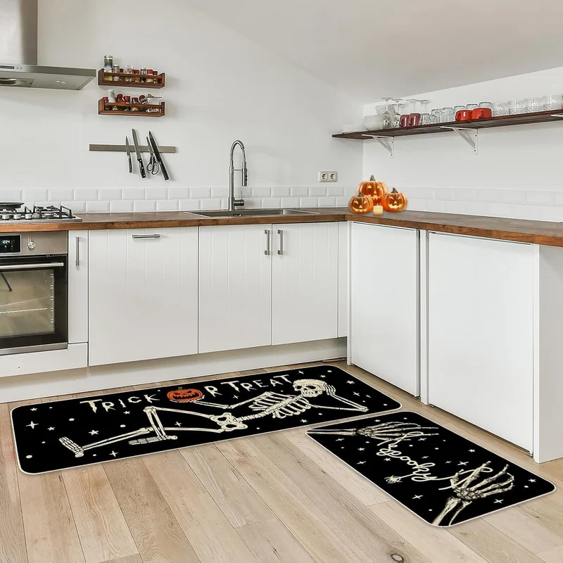 Halloween-Themed Kitchen Mat