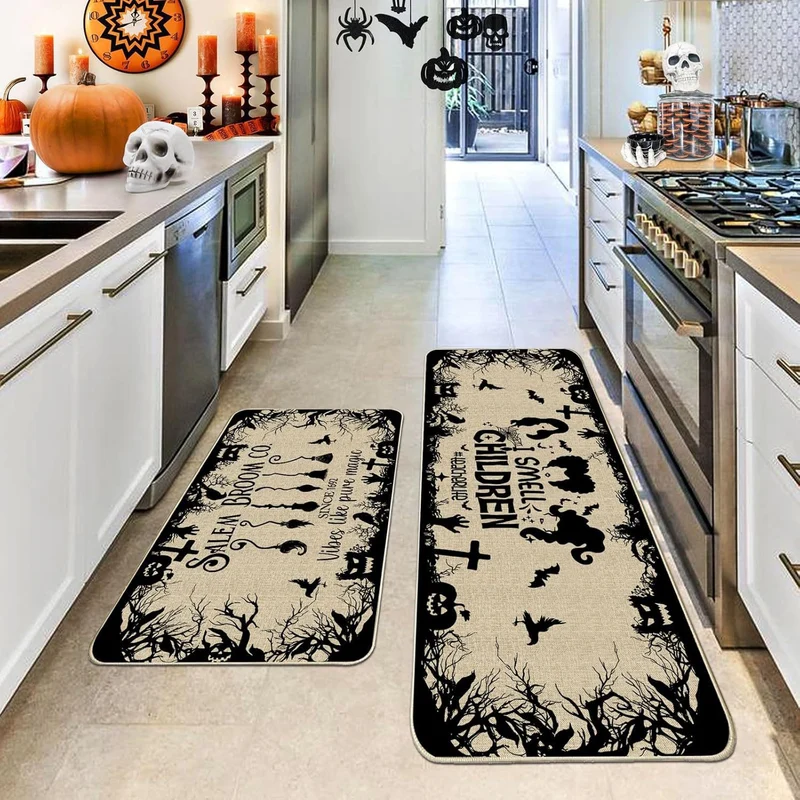Halloween-Themed Kitchen Mat