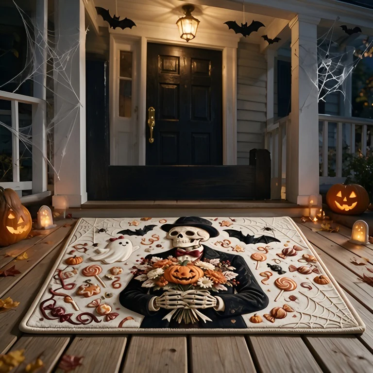 Halloween-Themed Decorative Area Rug