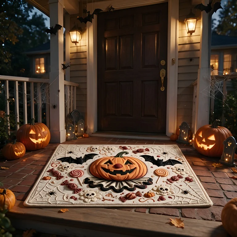 Halloween-Themed Decorative Area Rug