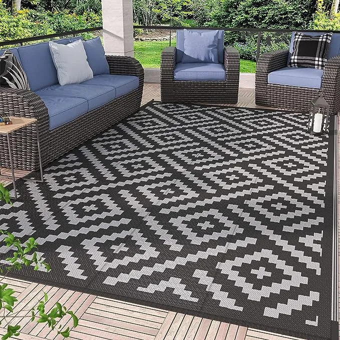 Geometric Patterned Outdoor Area Mat