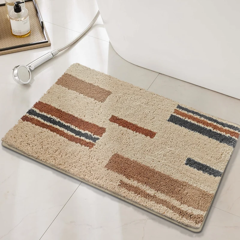 Geometric Pattern Bath Mat